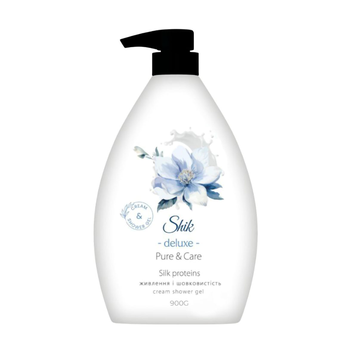 Крем-гель для душу Shik Deluxe Pure &amp; Care Протеїни шовку, 900 г